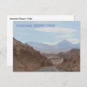 アタカマ砂漠、チリのはがき ポストカード (正面/裏面)