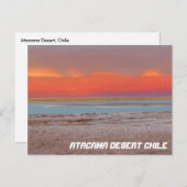 アタカマ砂漠、チリのはがき ポストカード (正面/裏面)