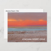 アタカマ砂漠、チリの郵便はがき ポストカード (正面/裏面)