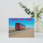 アタカマ・バス、チリのカスタマイズ可能はがき ポストカード (スタンド正面)