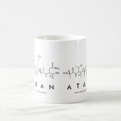 アタカンペプチド名mug コーヒーマグカップ (中央)