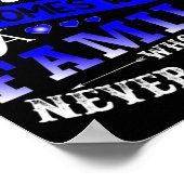 アタキア認識度ファミリーウォリアサポートTシャツ129 ポスター (角)