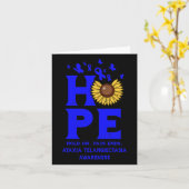 アタクシア・テランゲクタジア・ブルー・ホープ・ヴィンテージ・ひまわり カード (黄色い花)