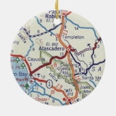 アタスカデロCAヴィンテージマップ セラミックオーナメント (裏面)