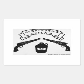 アタスカバマ・ステッカー 長方形シール