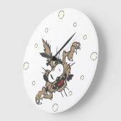 アタック子猫ウォールクロック ラージ壁時計 (傾斜)