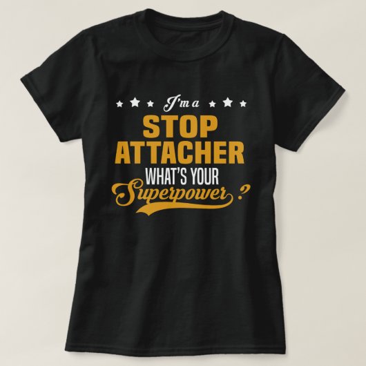 アタッストップサー Tシャツ (デザイン正面)