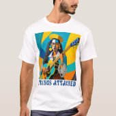 アタッチされた文字列 Tシャツ (正面)