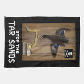 アタバスカタールサンズダック山 キッチンタオル (横)