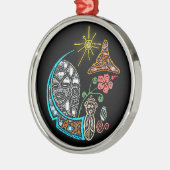 アタビータイノ女神の先住民のシンボル メタルオーナメント (左)