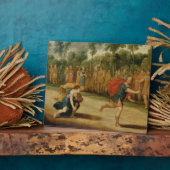 アタランタ・ヒポメネスの油（パネル） フォトプラーク (側面)