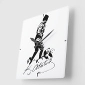 アタルク スクエア壁時計 (傾斜)