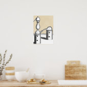 アターナー錬金炉とアレムビックフラスコ ポスター (キッチン)