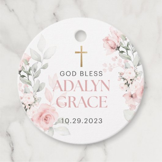アダイルングレースバプティスマラベル フェイバータグ (正面)