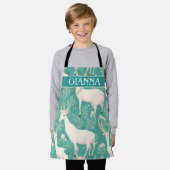 アダックスパステルカラフルパタパーソナライズされたーン エプロン (着用した状態)