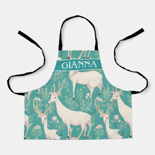 アダックスパステルカラフルパタパーソナライズされたーン エプロン (正面)