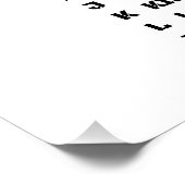 アダムからゼブラまでの警察のアルファベットユニーク ポスター (コーナー)