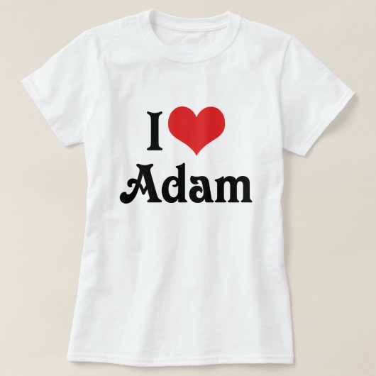 アダムが大好き Tシャツ (デザイン正面)