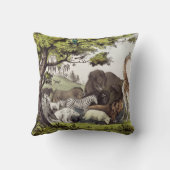 アダムが生き物の名前を付ける クッション (裏面)