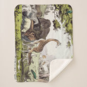 アダムが生き物の名前を付ける シェルパブランケット (正面)