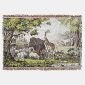 アダムが生き物の名前を付ける スローブランケット