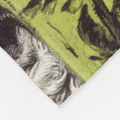 アダムが生き物の名前を付ける フリースブランケット (角)