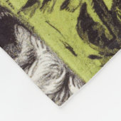 アダムが生き物の名前を付ける フリースブランケット (角)