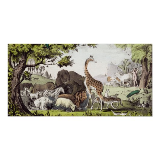 アダムが生き物の名前を付ける ポスター (正面)