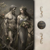 アダムとイブの庭の神話の切り離し 薄葉紙