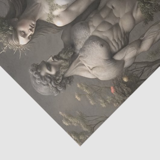 アダムとイブの庭の神話の切り離し 薄葉紙 (詳細)