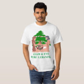 アダムとイブはレバノン人 Tシャツ (正面フル)