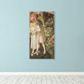 アダムとエバが楽園から追放される キャンバスプリント (インサイチュ (ウッドフロア))