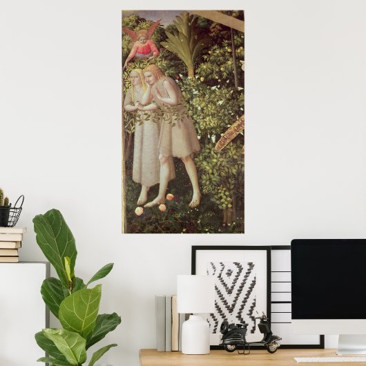 アダムとエバが楽園から追放される ポスター (ホームオフィス)