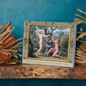 アダムとエバと蛇、イラストレーション フォトプラーク (側面)