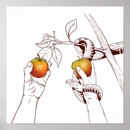 アダムとエバと蛇 ポスター (正面)