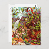 アダムとエバのはがき ポストカード (正面/裏面)