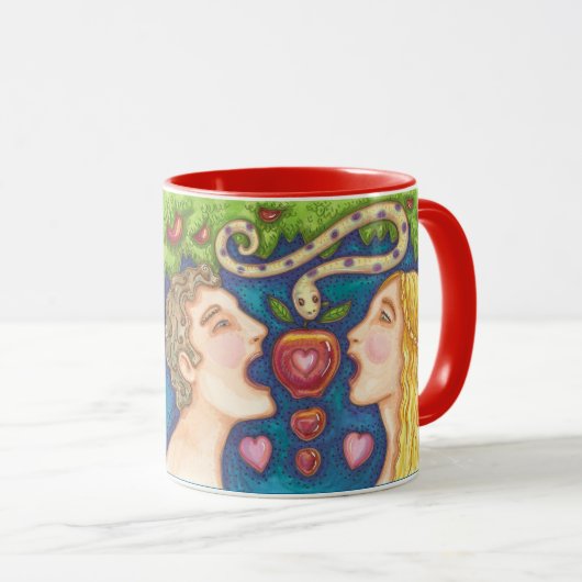 アダムとエバのリンゴの誘惑マグレッド マグカップ (正面右)
