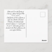 アダムとエバの庭 ポストカード (裏面)