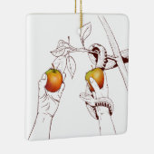 アダムとエバ セラミックオーナメント (右)