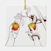 アダムとエバ セラミックオーナメント (裏面)