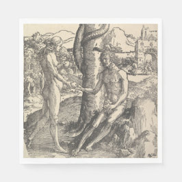 アダムとエバ：人間の秋（ルーカス・ヴァン・レイデン） スタンダードランチョンナプキン