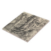 アダムとエバ:人間の秋(ルーカス・ヴァン・レイデン) タイル (側面)