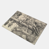 アダムとエバ：人間の秋（ルーカス・ヴァン・レイデン） ドアマット (アングル)