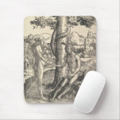 アダムとエバ：人間の秋（ルーカス・ヴァン・レイデン） マウスパッド (マウス)