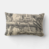 アダムとエバ：人間の秋（ルーカス・ヴァン・レイデン） ランバークッション (裏面)