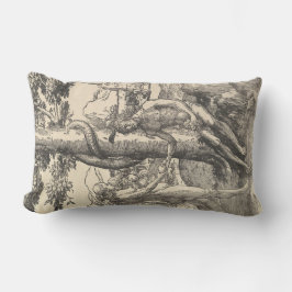 アダムとエバ：人間の秋（ルーカス・ヴァン・レイデン） ランバークッション