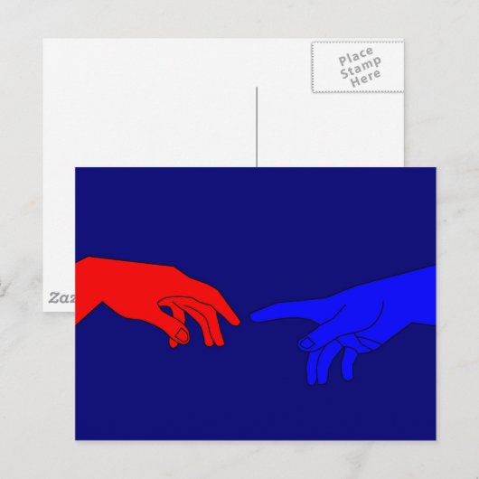 アダムと神 ポストカード (正面/裏面)