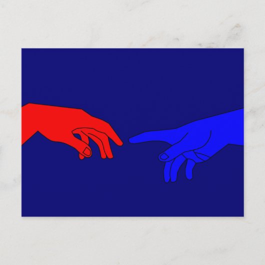 アダムと神 ポストカード (正面)