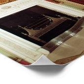 アダムによるサイドテーブル、桟橋ガラスと暖炉 ポスター (角)