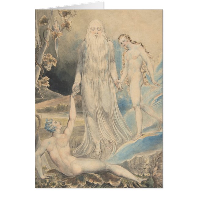 アダムにイブを持って来る神の存在の天使 (正面)